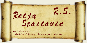 Relja Stoilović vizit kartica